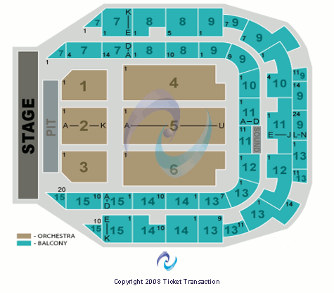 Bell Auditorium Seating Chart
